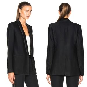 Veronica Beard Glastonbury Tuxedo Blazer Black Sz 8 Women's Shawl Collar